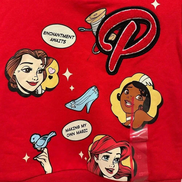 Disney Princess Retro Girl’s 100th Anniversary Collection Sweater - Picture 4 of 5